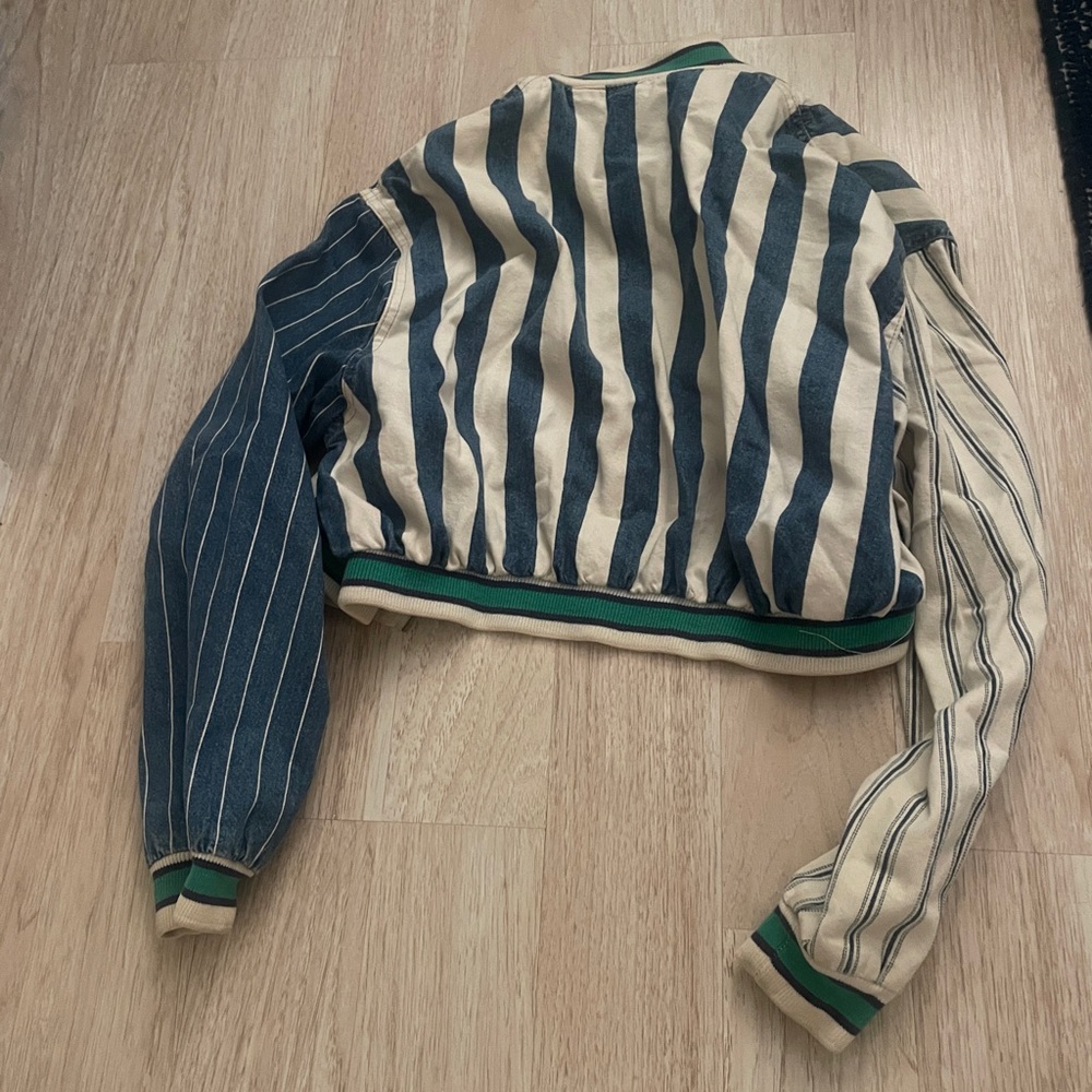 American Vintage Striped Jacket - Blue and Cream - Picture 5 of 5